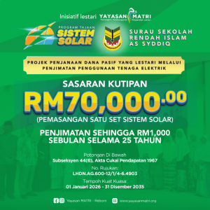 Tajaan Panel Solar Surau Sekolah Rendah Islam As Syddiq 1.0
