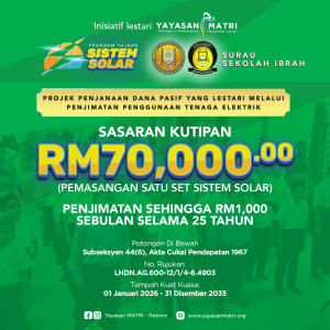 Tajaan Panel Solar Surau Sekolah Ibrah 1.0